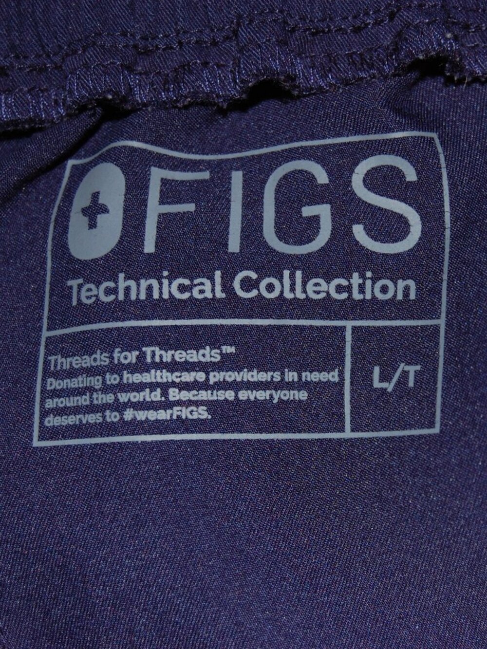 Figs, navy blue scrub pants - Picture 6 of 7